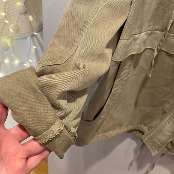 Natural Reflections NWOT Women's Size Medium Tencel Cotton Tan Utility Jacket - Picture 4 of 8